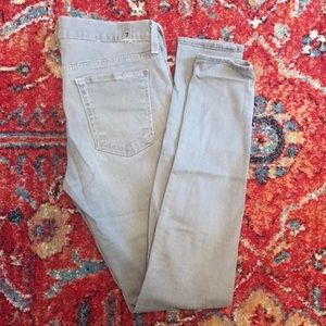 Gray 7 for all mankind skinny jeans